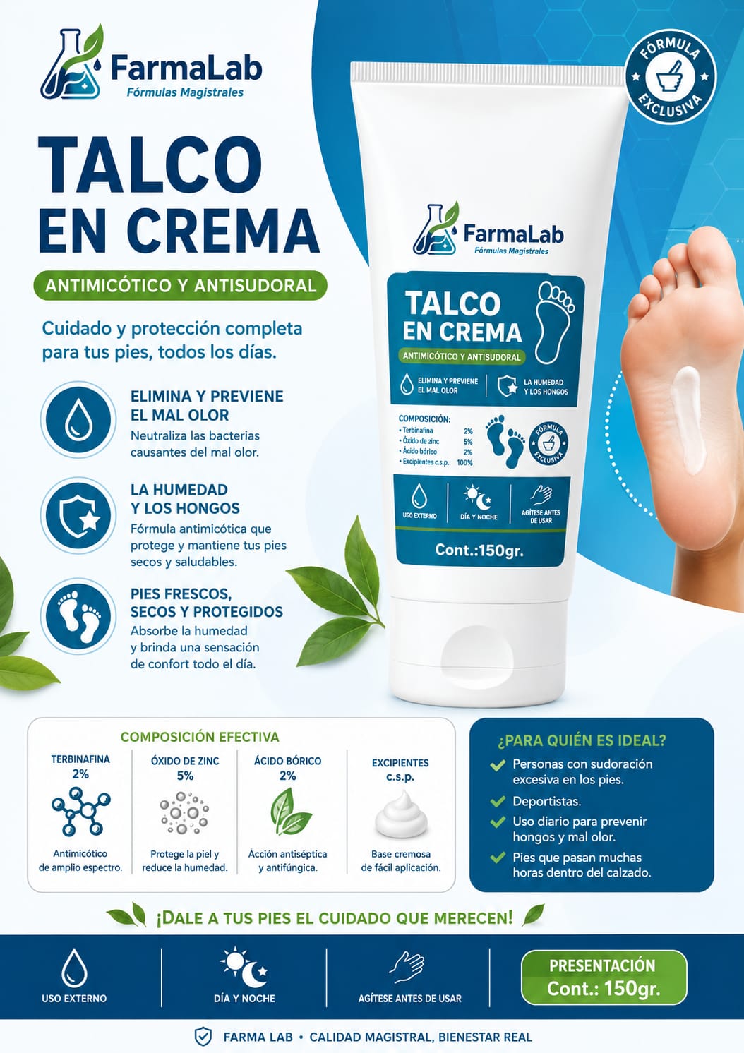 "Talco en Crema: Protección y Frescura"