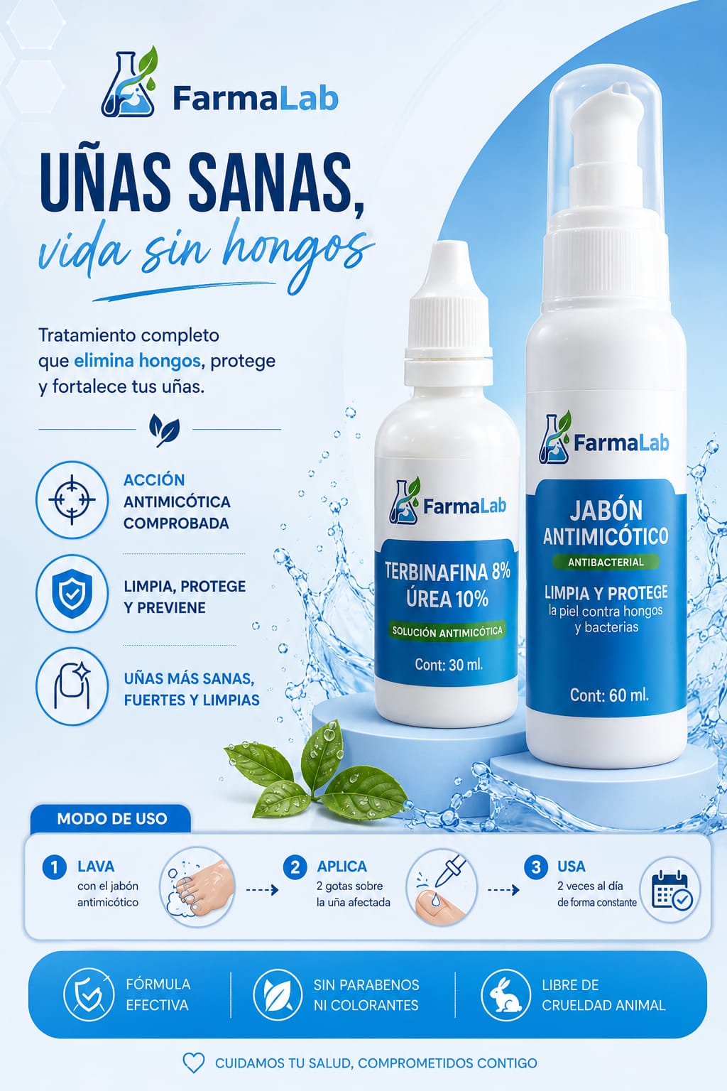 Pack para combatir la onicomicosis (Terbinafina + Jabón)"