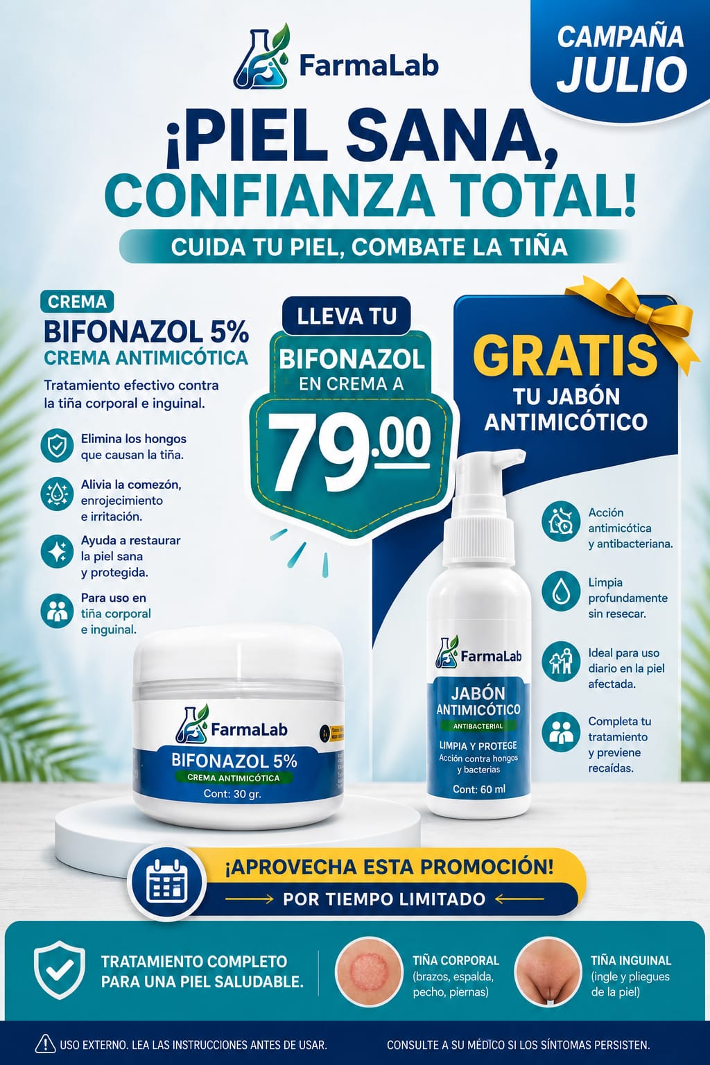Promo Fiestas Patrias: Crema FarmaLab + Jabón
