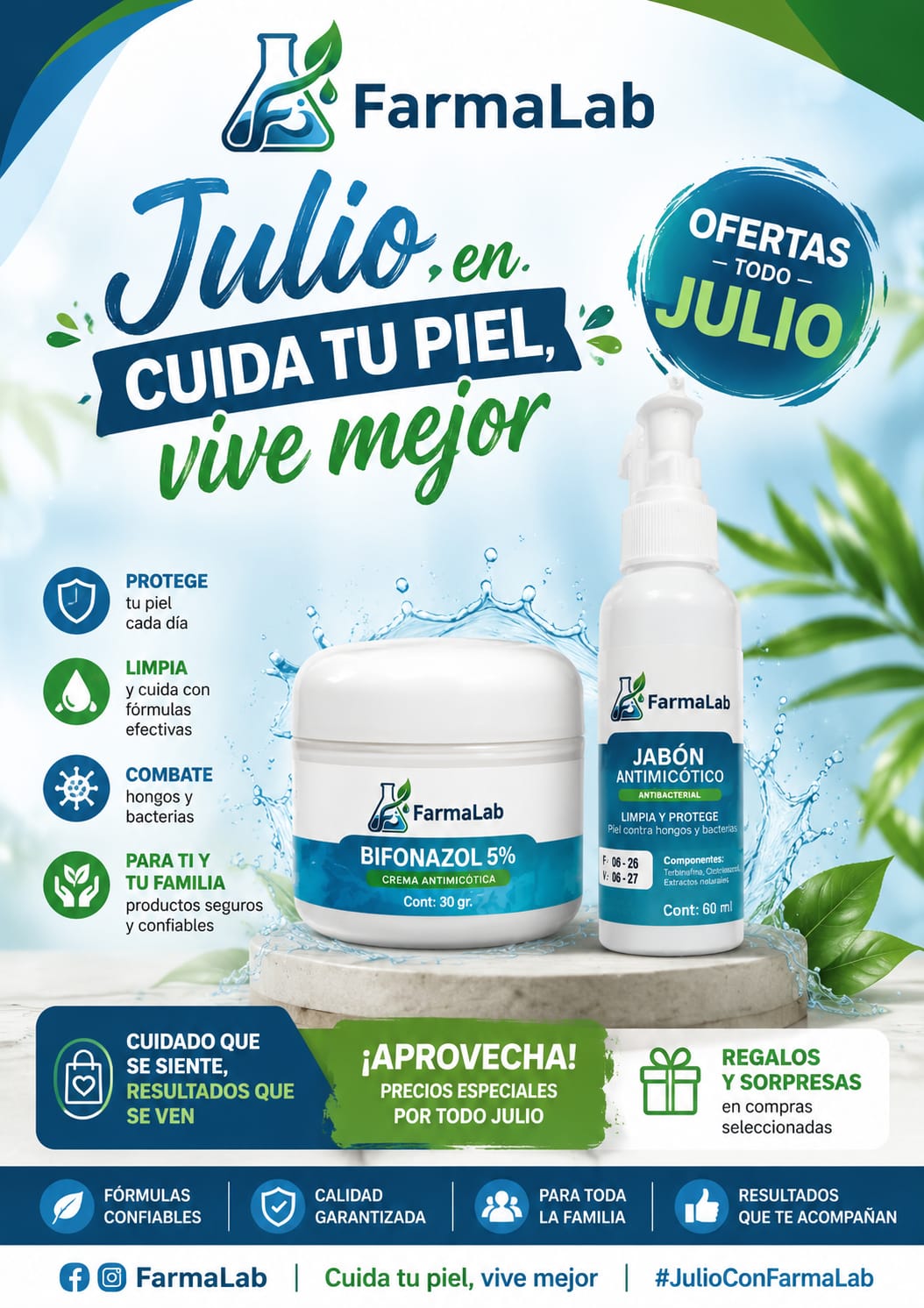 Promo Fiestas Patrias: Crema FarmaLab + Jabón